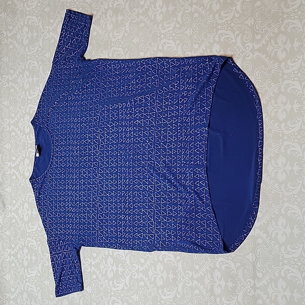 Lularoe Elegant Blue Silver Shimmer Irma
